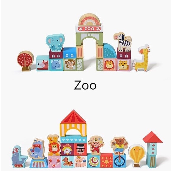 [Brand New] colourful Montessori wooden blocks - Picture 9 of 10